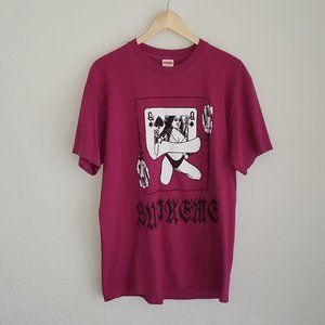 Supreme Maroon Queen Tee